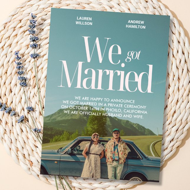 Anuncio Nos casamos foto estética vintage (Subido por el creador)