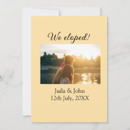 Anuncio Nos escapamos agregar nombre de la pareja ciudad, 