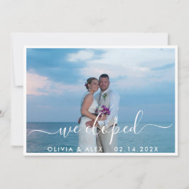 Anuncio Nos escapamos Foto personalizada Boda