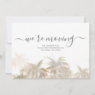 Anuncio Nos estamos moviendo de los árboles de palmas de d