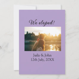 Anuncio Nos fugamos añadir ciudad de nombre de pareja, fec