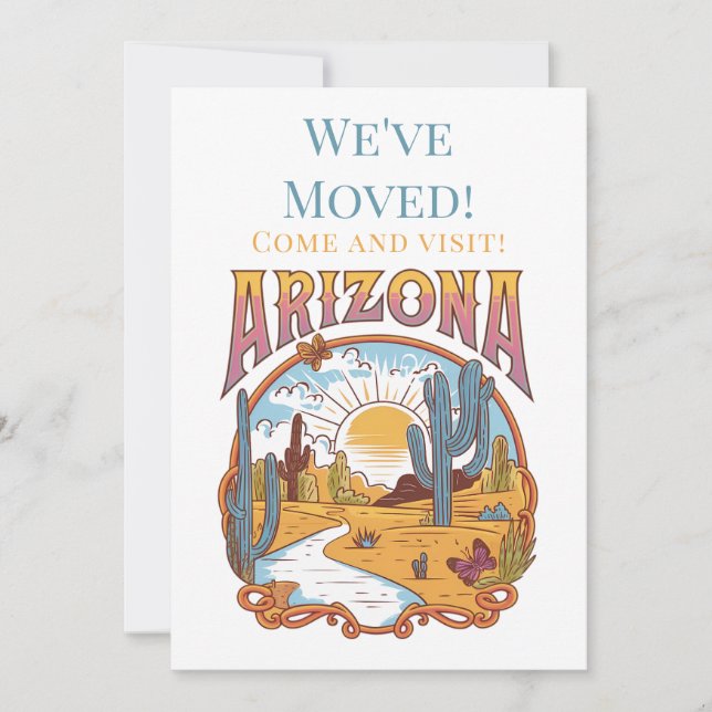 Anuncio Nos hemos mudado a Arizona (Anverso)