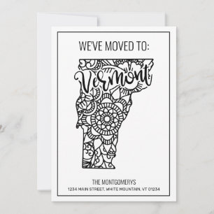 Anuncio Nos hemos mudado a Vermont State Floral Mandala