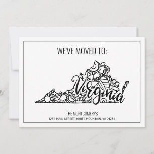 Anuncio Nos hemos mudado a Virginia State Floral Mandala