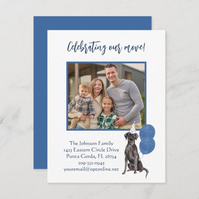 Anuncio Nos hemos mudado celebrando el presupuesto de la f (Anverso / Reverso)