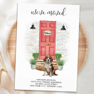 Anuncio Nos hemos mudado con el movimiento de perros de co