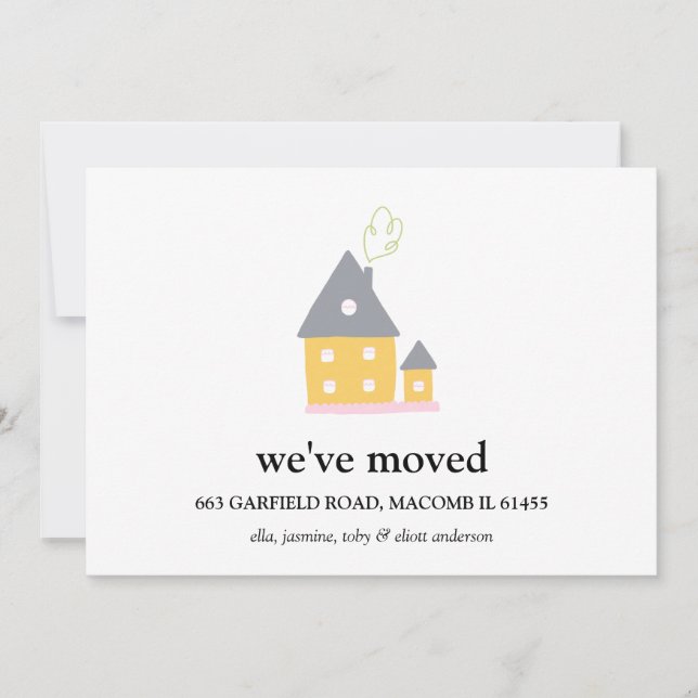 Anuncio Nos hemos mudado de casa sin cambio de foto de dir (Anverso)