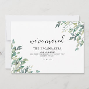 Anuncio Nos hemos mudado de forma moderna