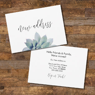 Anuncio Nos hemos mudado de nuevo hogar simple elegante bo