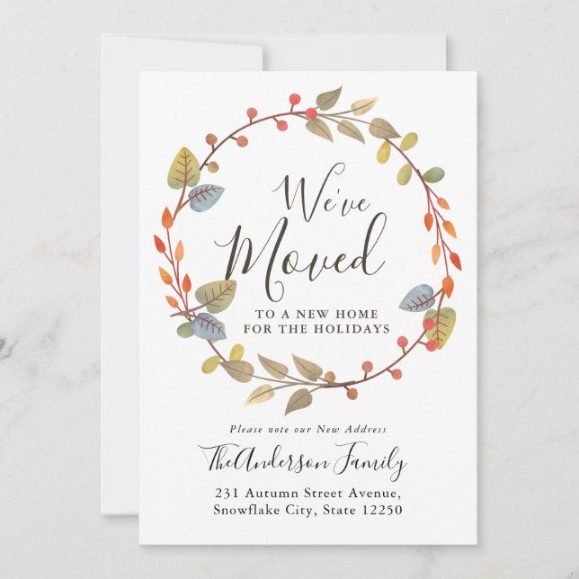 Anuncio Nos hemos mudado de vacaciones otoñales de inviern (Anverso)