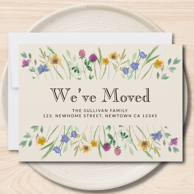Anuncio Nos hemos mudado Floral Moving (Subido por el creador)