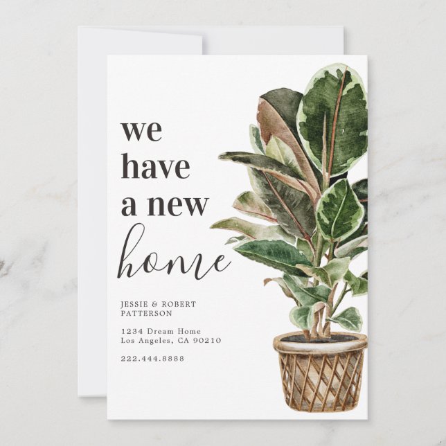 Anuncio Nos hemos mudado l Nueva dirección Mudanza (Anverso)