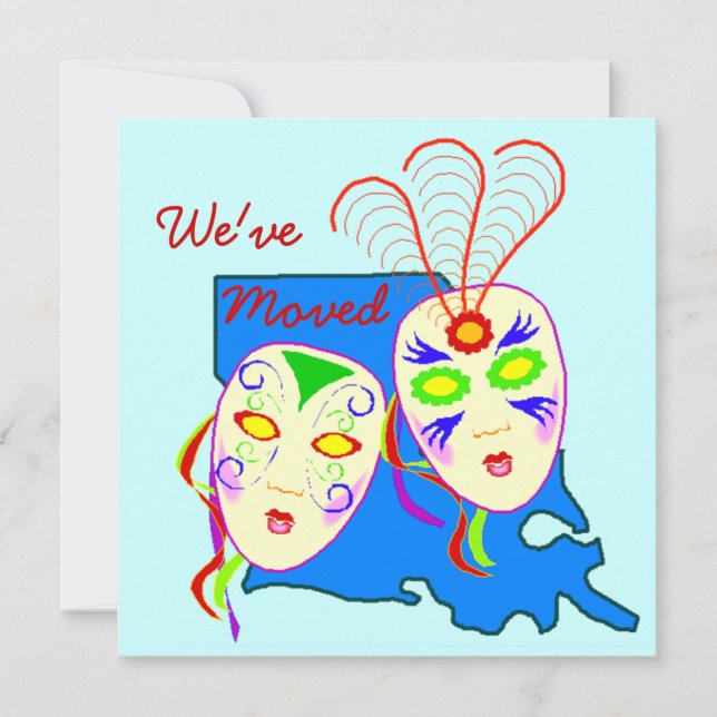 Anuncio Nos hemos mudado Louisiana La Nueva Orleans (Anverso)