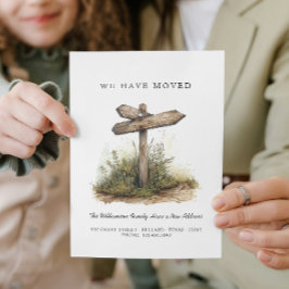 Anuncio Nos hemos mudado - Nueva dirección I Rótulo de car