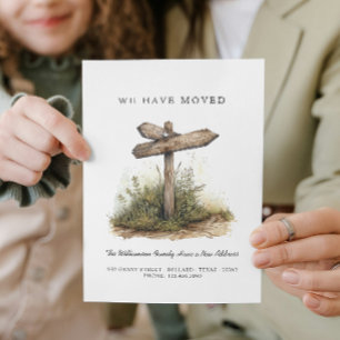 Anuncio Nos hemos Mudado - Nueva Dirección Letrero de Carr