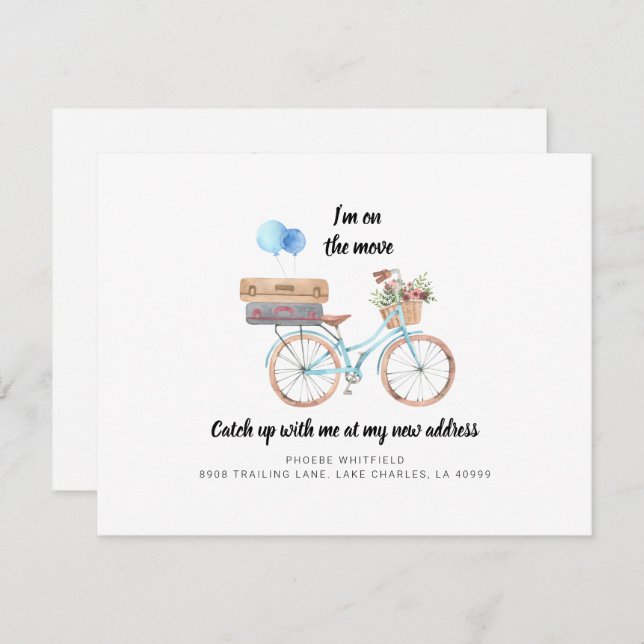 Anuncio Nos hemos mudado nueva dirección transporte de bic (Anverso / Reverso)