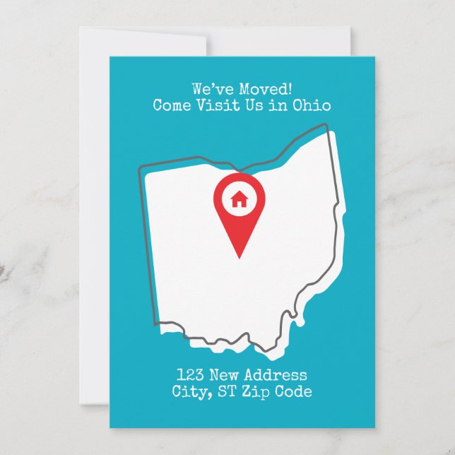 Anuncio ¡Nos hemos mudado! Ven a visitarnos a Ohio (Anverso)