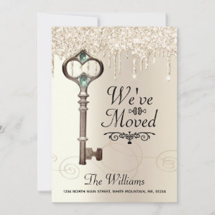 Anuncio Nos Mudamos Llave Brillo que Gotea Cambio de Direc