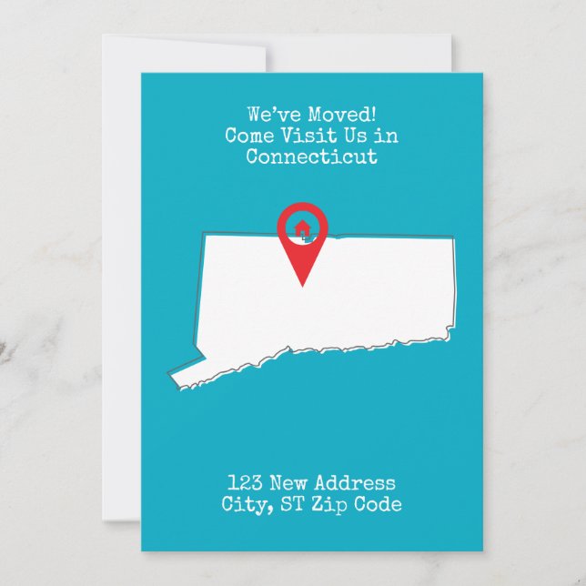 Anuncio ¡Nos Mudamos! Ven a Visitarnos a Connecticut (Anverso)
