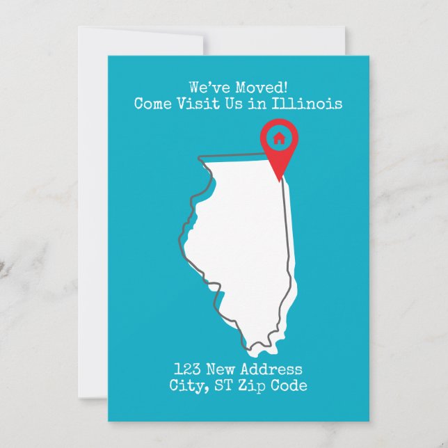 Anuncio ¡Nos Mudamos! Visítenos en Illinois (Anverso)