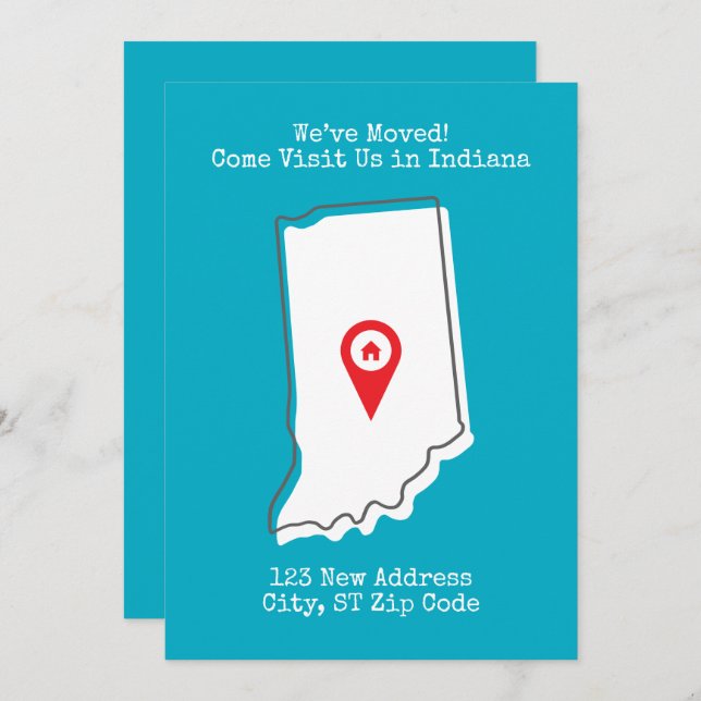 Anuncio ¡Nos Mudamos! Visítenos en Indiana (Anverso / Reverso)