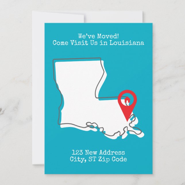 Anuncio ¡Nos Mudamos! Visítenos en Louisiana (Anverso)