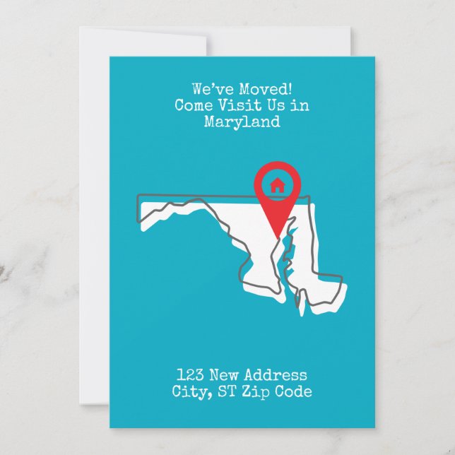 Anuncio ¡Nos Mudamos! Visítenos en Maryland (Anverso)