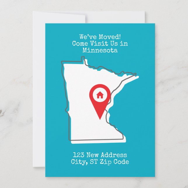 Anuncio ¡Nos Mudamos! Visítenos en Minnesota (Anverso)