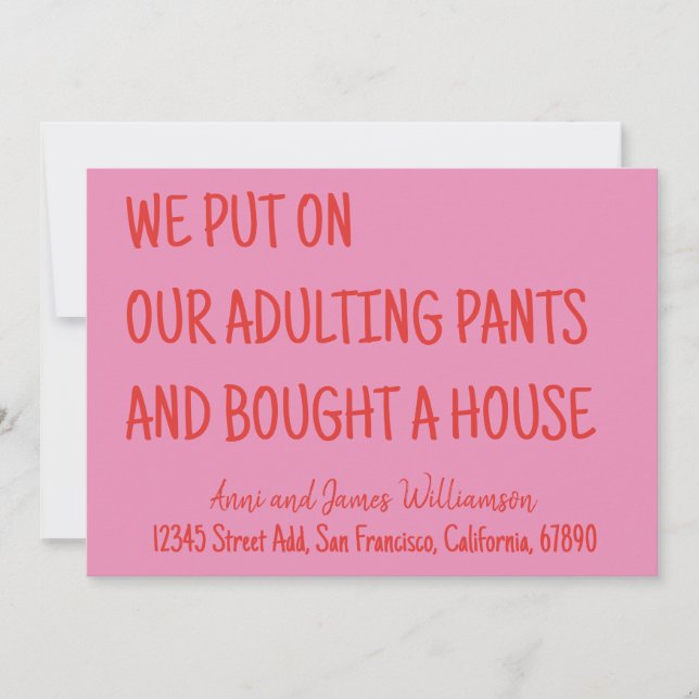 Anuncio Nos Pusimos Nuestros Pantalones De Adulting Y Comp (Anverso)