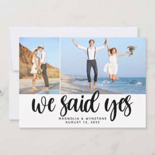Anuncio Nosotros Dijimos Sí Fiesta de Elopement