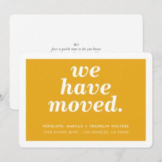 Anuncio NOSOTROS HEMOS MOVIDO la nueva dirección mínima mo