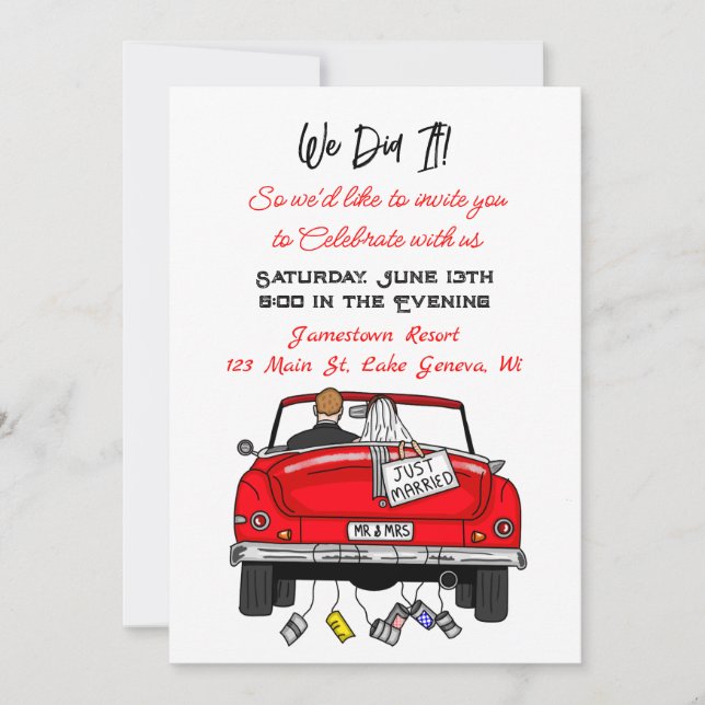 Anuncio Nosotros lo Hicimos | Nos Fugamos | Nos Casamos (Anverso)