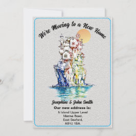 Anuncio Notificación De Cambio Simple De Dirección A Amigo