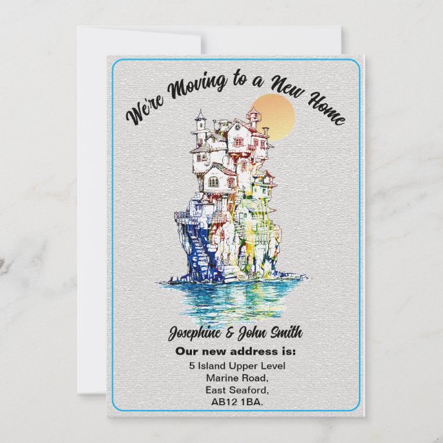 Anuncio Notificación Simple De Cambio De Dirección A Amigo (Anverso)