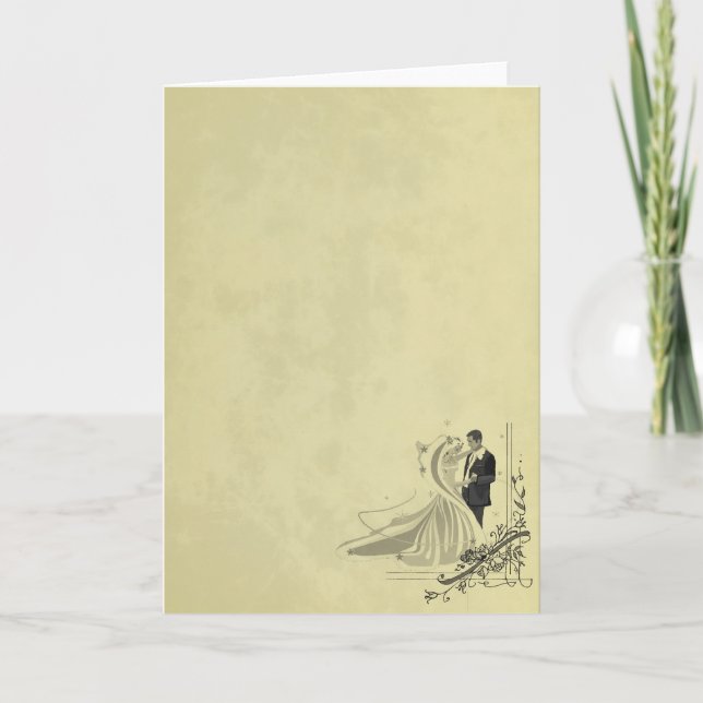 Anuncio Novia y Novio Elegantes Boda (Anverso)