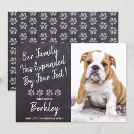 Anuncio Nuestra familia se expande por un perro Mascota de