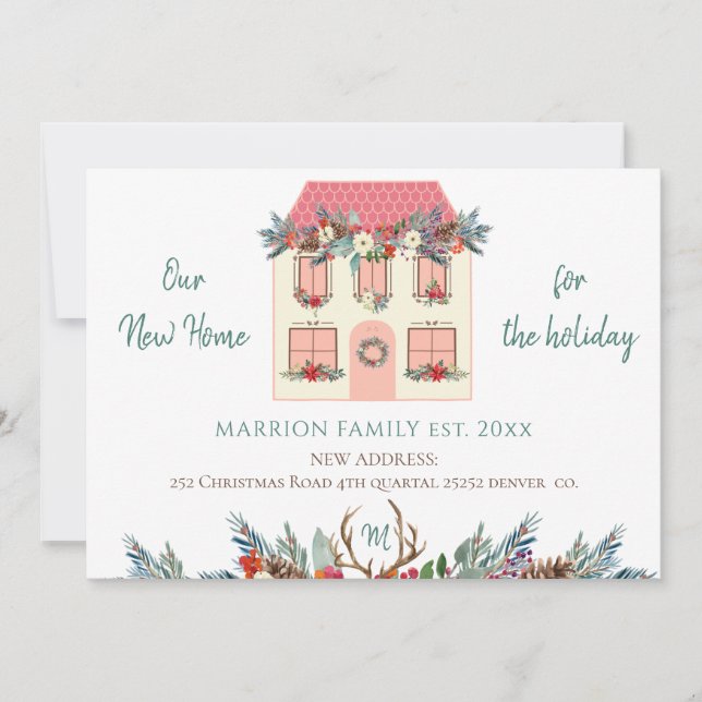 Anuncio Nuestro nuevo hogar para las vacaciones casa rosa  (Anverso)