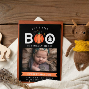 Anuncio Nuestro Pequeño Bote Por Fin Aquí Bebé Halloween