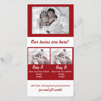 Anuncio ¡Nuestros gemelos están aquí!