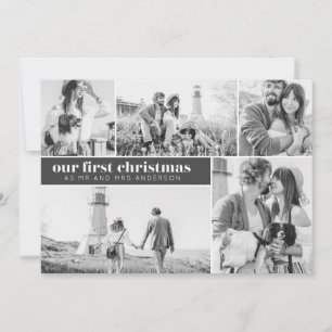 Anuncio Nuestros primeros Navidades de Collage de fotos mo
