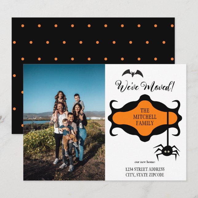 Anuncio Nueva dirección Añadir foto Halloween Nos Movimos (Anverso / Reverso)