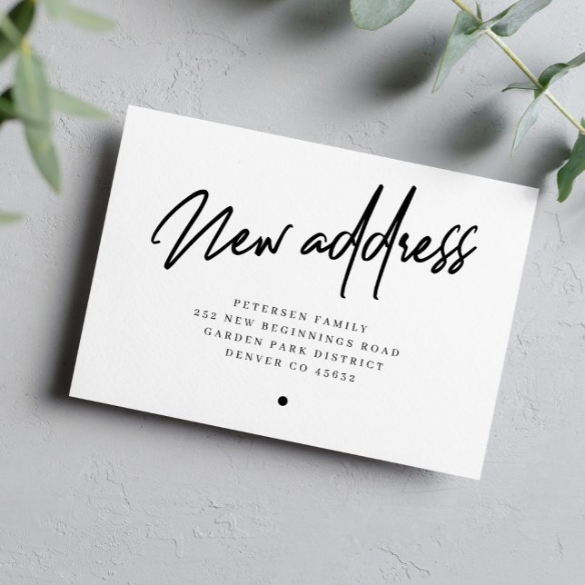 Anuncio Nueva dirección escritura moderna en movimiento (Subido por el creador)