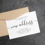 Anuncio Nueva dirección moderna que hemos movido<br><div class="desc">Sencilla y elegante tarjeta de invitación móvil de escritura a mano en blanco y negro,  con escritura a mano en escritura a mano.          Fácil de personalizar con su nueva dirección personal.</div>