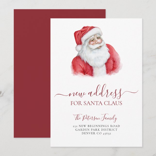 Anuncio Nueva dirección Navidades vacaciones en movimiento (Anverso / Reverso)