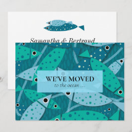 Anuncio Nueva dirección Patrón de peces tropicales