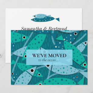 Anuncio Nueva dirección Patrón de peces tropicales
