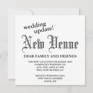 Anuncio Nueva Sede Boda Gótico Actualización Cambio De Pla