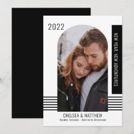 Anuncio Nuevas aventuras de Año Nuevo Foto Compromiso de B