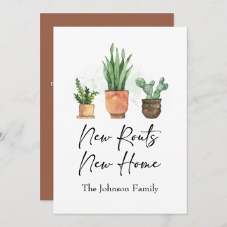 Anuncio Nuevas raíces hemos mudado nueva terracota casera