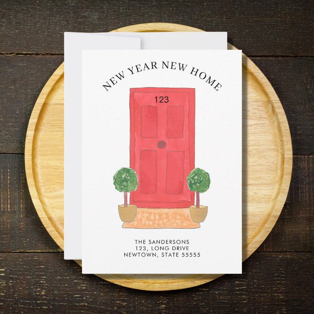 Anuncio Nuevo año nuevo hogar puerta roja en movimiento (Subido por el creador)